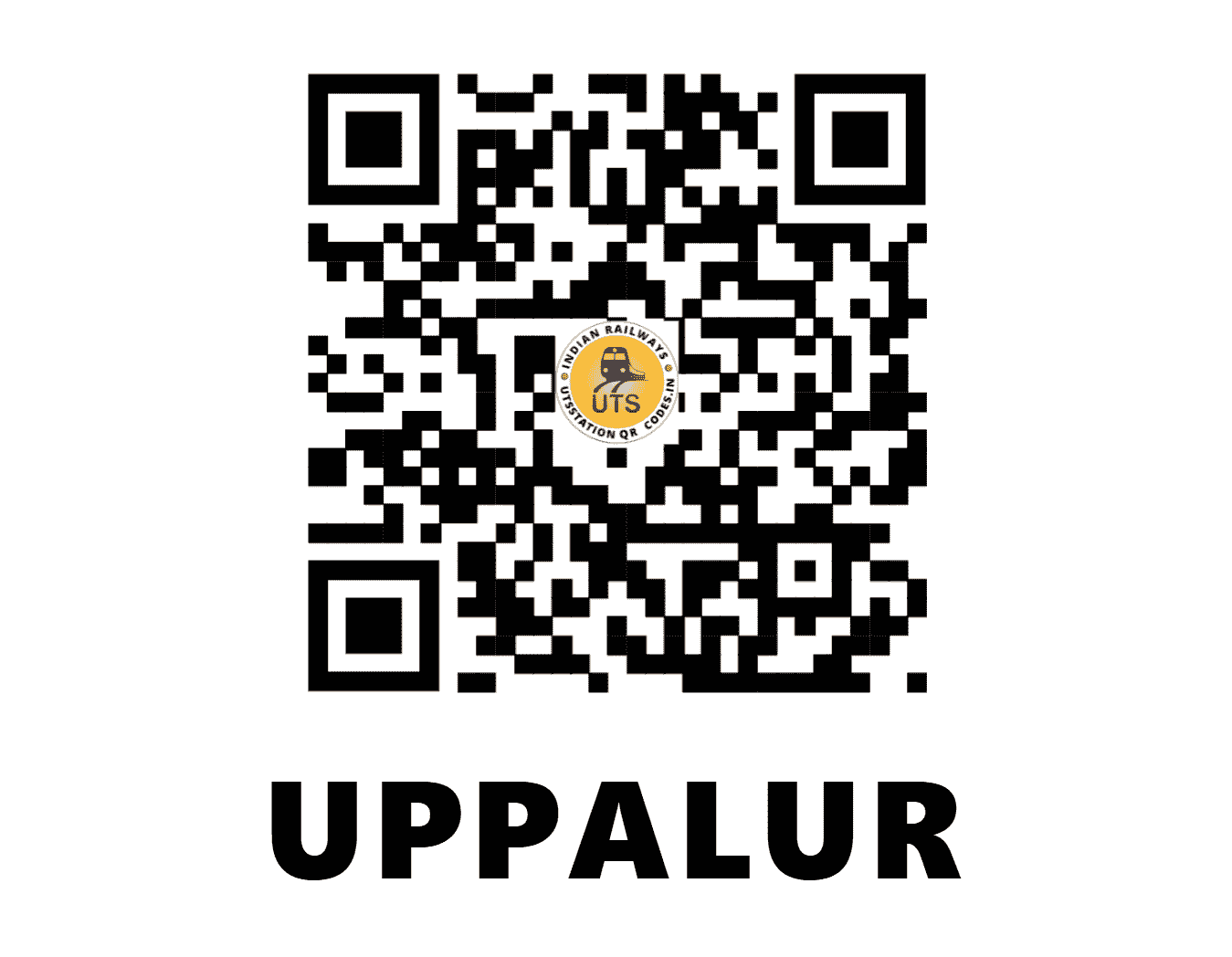 UTS QR Code for UPPALUR - UPL - SC (ANDHRA PRADESH)